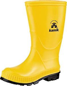 Kamik Stomp Rain Boot (Toddler/Little Kid/Big Kid), Yellow/Black, 8 M US Toddler