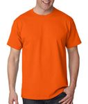 Hanes 5250 Tagless 100 Percent Cotton T-Shirt, Orange - 5XL