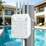 AX1800 WiFi 6 Wireless Outdoor Access Point, WAVLINK Long Range Outdoor WiFi with PoE | Dual Band | Up to 128 Devices, IP67 Waterproof,Supports Extender/AP/Repeater for Farm,Courtyard,RV,Campsite