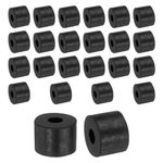 sourcing map 24pcs Rubber Spacers 14mm OD, 5mm ID, 10mm Height Round Anti Vibration Spacer Rubber Bushing Grommets Thick Rubber Washers for Home Car Accessories