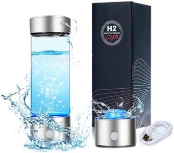 Vbvbip Upgrade Hydrogen Water Bottle Generator - Advanced SPE/PEM Technology, 1600 ppb Hydrogen in 3 Minutes, 14OZ Large Capacity, Stylish Design, Health for Family & Friends