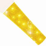 RhymKawa B58 Gold Mic Sleeve Replacement for Universal Vocal Wired Microphone SM58LC Beta 58a, Golden Rhinestones Cover Shining on Wedding Christmas Party Tours TV Shows (Mic Not Included)