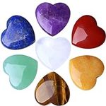 7 PCS Chakra Heart Crystals Pocket 