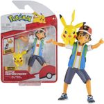 AB Gee 674 PKW2473 EA Pokemon Battle Feature 4.5in Fig Ash and Pikachu, red