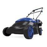 Sun Joe MJ401E-SJB Mow Joe 14" 12 Amp Electric Lawn Mower with Grass Bag, Dark Blue