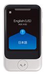 Pocketalk Two-Way Voice Translator with Built-in Data and Camera - White