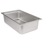 Update International SPH-254 4-Inch Quarter-Size Anti-Jam Steam Table Pan, Silver