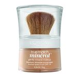 L'Oreal Paris Makeup True Match Loose Powder Mineral Foundation, skin-improving minerals control shine, reduce appearance of pores, leave skin soft and even, built-in brush, Natural Beige, 0.35