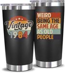 NewEleven 40th Birthday Gifts For Men Women - 1984 40th Birthday Decorations For Men Women - Gifts For Men Women Turning 40-40 Year Old Gifts For Men, Women, Mom, Dad, Wife, Husband - 20 Oz Tumbler