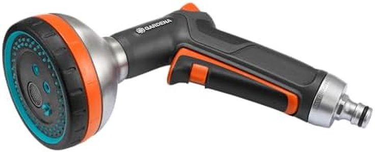 GARDENA Premium Multi Sprayer: Garden Sprayer for Watering and Cleaning, Five Spray Patterns, Filter, Lock, Robust, Frost Protection (18317-20)
