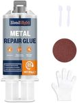 Metal Repair Glue, 80g Metal Epoxy Glue Heavy Duty, High-Temperature Heat Resistant Adhesive Glue for Metal to Metal, Plastics, Stainless Steel, DIY Craft, Aluminum Alloy