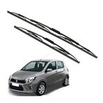 Kylo Windshield Wiper for Celerio/Conventional and Traditional Metal Type Windshield Water Repellency Scratch Proof Metal Wiper Blades Suitable for Celerio (Driver Side - 21", Passenger Side - 14")