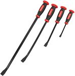 MAXPOWER Pry Bar Set, 4-Piece Heavy Duty Pry Bar with Ergonomic Handles, Includes 8", 12”, 18” & 24”