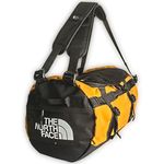 The North Face Gilman Duffel, Durable Sports Bag with Backpack Shoulder Straps and Padded Side Grab Handles, Black/Yellow, Size S, 50L (TNF)