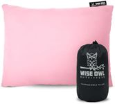 Wise Owl Outfitters Camping Pillow - Camping Essentials and Travel Pillow for Airplanes, Camping, and Travel - Memory Foam Washable Pillow - Small/Medium