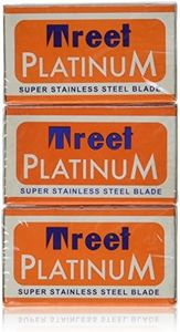 Treet Platinum Super Stainless Double Edge Razor Blade- 30 Ct