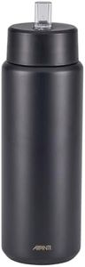 Avanti HydroUltra Stainless Steel Ceramic-Lined Vacuum Water Bottle with Strap, 1 Litre, Black