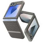 Caseology Parallax for Samsung Galaxy Z Flip 6 Case, [3D Ergonomic Design] Full-Body Protection (2024) - Ash Gray