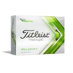 Titleist Velocity Golf Balls, Matte Green (One Dozen)