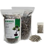 Organic Bonsai Tree Potting Mix, Rich in Nutrients and Organisms That Promotes The Growth of All Bonsai Trees, Health Root & Well-draining, Includes 1 Pack of Bonsai Food (2.5 L Bag)