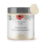 Country Chic Paint - Chalk Style All-in-One Paint for Furniture, Home Decor, Cabinets, Crafts, Eco-Friendly, Matte Paint - Cheesecake [Off White] Pint (16 oz)/475 ml