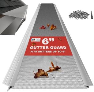 Sukhavati Home 6'' Stainless Steel Micro-Mesh Gutter Guards Kit, 48FT
