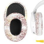 Geekria QuickFit Replacement Ear Pads for Skullcandy Crusher Wireless Crusher Evo Crusher ANC Hesh 3 Hesh EVO Hesh ANC Venue ANC Headphones Ear Cushions, Headset Earpads, Ear Cups (Starlight Gold)