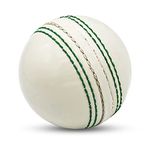 Cricket Balls for Training, Coaching, Practice & Excellent Bounce Skills Soft Foam Rubber Cricket Ball with Durable Traditional Seams Stitched for All Age Players(White)