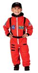 Aeromax Jr. Astronaut Suit with Embroidered Cap and NASA patches, ORANGE, Size 2/3