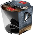 Melitta Pour Over Filter Holder, Size 1x4, 6761018, Used with 1 Jug or 2 Cups, Plastic, Black