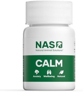 Natural Animal Solutions Calming Chewable Tablets for Dogs Anxiety Support. Dog Calming Tablets, Help Manage Stress, Promote Relaxation and Support Anxiety Relief for Dogs, 60 Count