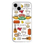 Warner Bros. Friends 014 Phone Case Optimally Adapted for iPhone 14 White