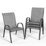 VONZOY Patio Dining Chairs Set of 4