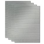 Wire Mesh Sheet 4 Pcs, Never Rust Aluminum-Magnesium Alloy Fine Metal Rodent Mesh Panels, Air Brick Vent Mesh Cover for Mouse Rat Proof Insect Pest Control, A4(210 x 300 mm)