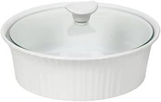 Corningware Casserole Dish, 2.5 Qt & Round, White