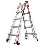 Little Giant Ladders, Velocity with Ratchet Levelers, M22, 22 Ft, Multi-Position Ladder, Aluminum, Type 1A, 300 lbs Weight Rating, (15422-801)