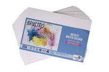 Brustro Watercolour Papers 25% Cotton Hot Pressed 300 GSM 14 X 21 CM, 2 Packets (Each Packet Contains 18 Sheets)