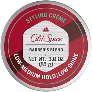 Old Spice Hair Styling Cream for Men, Low-Medium Hold/Low Shine, Barber's Blend Infused with Aloe, 3 Ounce