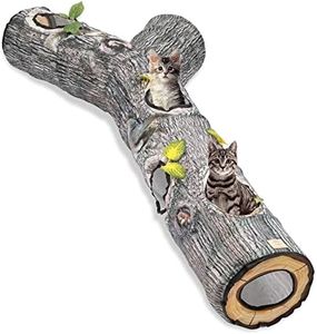 FelRelWel Cat Tunnels for Indoor Cats, Cat Tunnel Bed Toy, Cat Stuff Accessories for Large Cats Kitten and Other Small Animals to Chase and Play, Foldable & Easy to Store, Cat Tube Toys L 59"