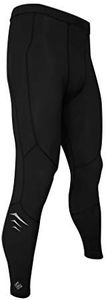 Platinum Sun Full-Length Male Compression Surf Leggings with Sun Protection S Black