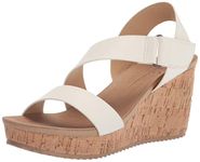 CL by Laundry Women's Kingly Wedge Sandal, White Burnished, 5.5 UK