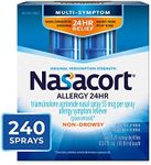 Nasacort 24HR Allergy Nasal Spray for Adults, Non-drowsy & Alcohol Free, 240 Sprays, 0.57 fl.oz. 2Ct
