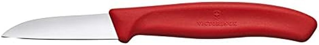 Victorinox Swiss Classic Paring Knife with Straight-Edged Blade, 6 cm Blade Length, Red