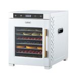 NutriChef Premium Food Dehydrator Machine - 900 Watts 10 Shelf Stainless Steel Dehydrator with Digital Timer and Temperature Control, Touch-Control LED Display, Perfect Way to Preserve Foods and More