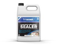 MasonryDefender 1 Gallon Penetrating Concrete Sealer for Driveways, Patios, Sidewalks - Clear Water-Based Silane Siloxane Sealer Water Repellent