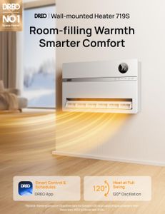 Dreo Smart Electric Wall Heater – WiFi Space Heater, Remote Control