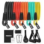 PROIRON Resistance Bands Set, Exercise Resistance Bands Men Women, Resistance Bands with Handles, Fitness Resistance Tubes, Door Anchor, Workout Bands Outdoor, Home Gym Training Equipment