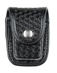 Bianchi AccuMold Elite Chrome Snap 7915 Pager or Glove Pouch (Basketweave Black)