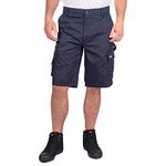 Lee Cooper Classic Multi Pocket Cargo Heavy Duty Easy Care Workwear Shorts, Navy, 38W