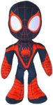 Disney 6315875812X12 25cm DAR Spiderverse Miles Morales Action Figure 25 cm Soft Toy with Glow in The Dark Eyes, One Size